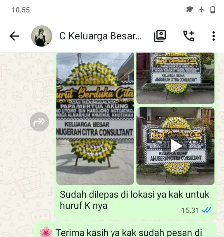 Pengiriman Papan Bunga Duka Rs Emc Tangerang